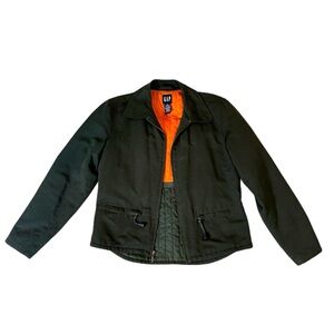GAP Jacket Olive Green & Orange - Size S